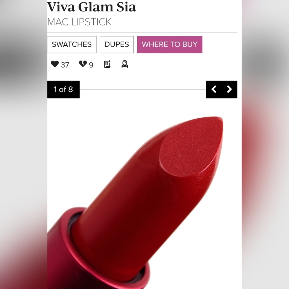 New Mac Lipstick Viva Glam Sia